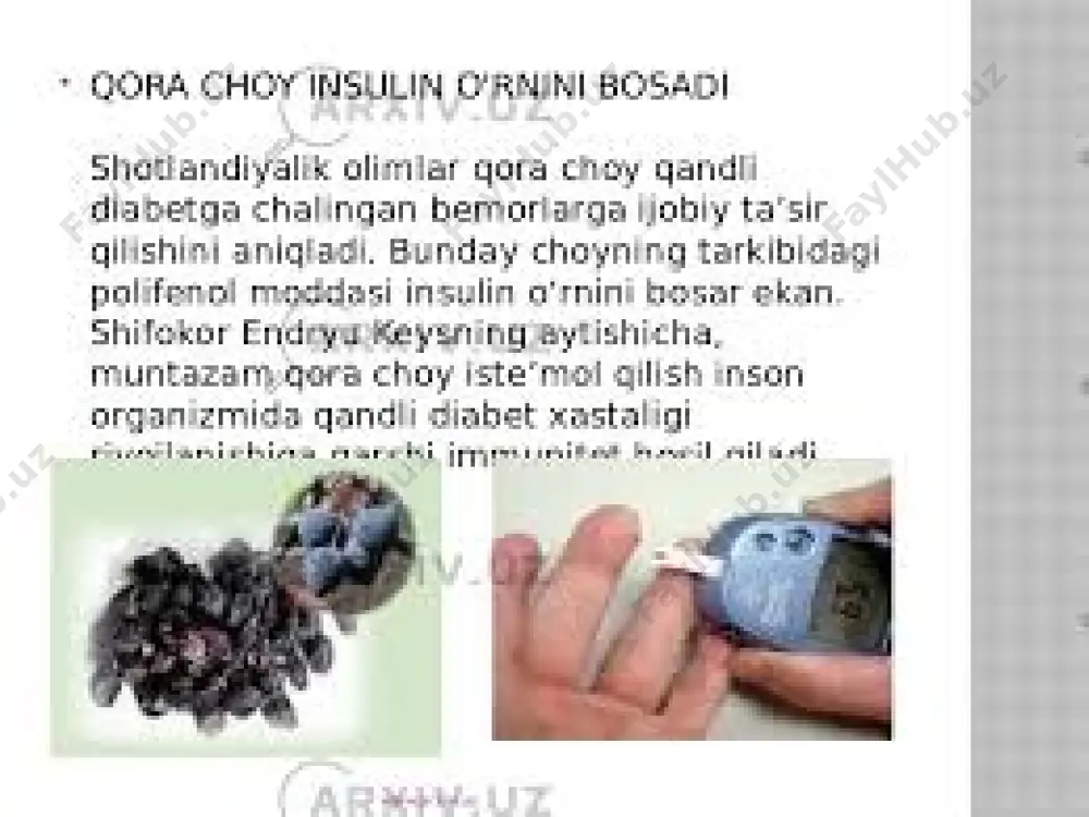 g keyingi faoliyati rag'batlantiriladi. qayta tiklash davrida o'rtacha jismoniy faoliyat, parhez terapiyasi, vitaminlar va terapevtik muolajalardan foydalanish talab etiladi. bir qator tadbirlarni qo'llash orqali bemorning hayot sifati yaxshilanadi. dori-darmonlarni qabul qilish detox plus. ushbu kompleks yordamida patologiya fonida yuzaga keladigan asoratlar yo'q qilinadi. preparatni qabul qilish davrida tanadan toksinlar chiqariladi. dopelgerts faol. bu multivitaminli qo'shimcha bo'lib, uning yordamida tanadagi metabolik jarayonlar o'rnatiladi, immunitet mustahkamlanadi va sog'ayish jarayoni tezlashadi. mega. preparatni qo'llash davrida aqliy qobiliyat yaxshilanadi. preparatning ta'siri yurak mushagini kuchaytirish va umumiy farovonlikni oshirishga qaratilgan ko'p miqdordagi dorilar mavjudligi sababli bemor uchun eng mos variantni tanlash mumkin e’tiboringiz uchun raxmat image2.jpeg image3.jpeg /docprops/thumbnail.jpeg