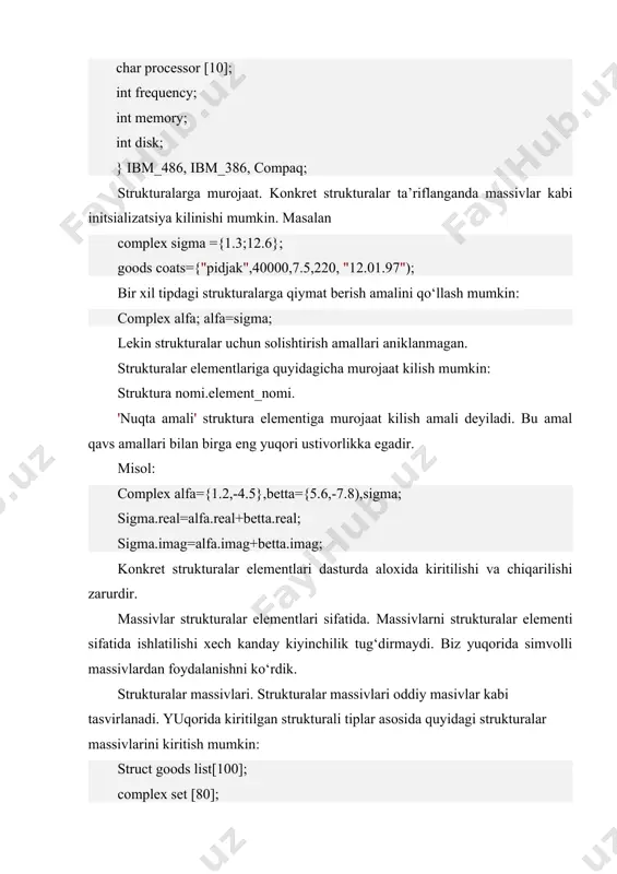 ichki ko‘rinishi kodini fl.l yordamida ko‘rishimiz, yoki aloxida baytlardagi qiymatlarni fl.h[0]; fl.h[1] va xokazo yordamida kurishimiz mumkin.