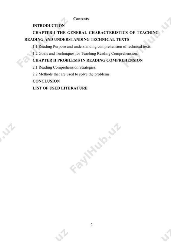ways underestimated in teaching english as a second language, nonetheless it plays a great role in second language acquisition. the aim is to analyze the existent problems in teaching reading comprehension and find the ways out of this problem by suggesting a series of exercises that can be useful in classroom activities. thus, according to the set aim we are to solve the following tasks: · to determine the aim and nature of teaching reading comprehension; · to open the essence of · to describe the reading skills and teaching technics; · to describe different approaches to teaching reading; · to work out new technologies in teaching reading; the scientific novelty: few would dispute the claim that comprehension is necessary in order for language acquisition to occur. in order to communicate effectively, learners must understand what is being said. to function successfully with a target language, learners depend upon their …