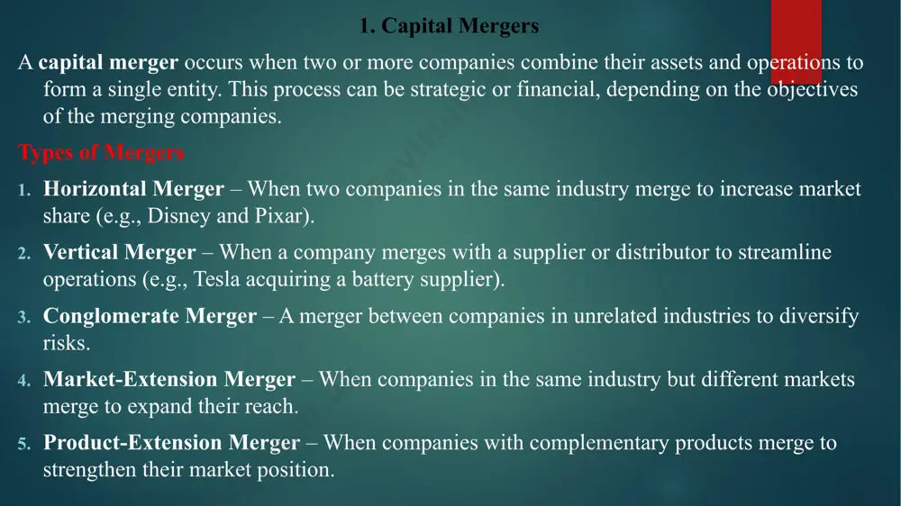 capital mergers and investments - Page 3