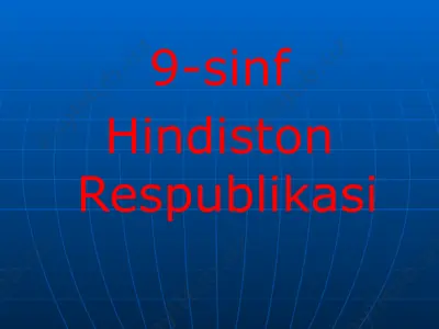 hindiston respublikasi — PPTX
