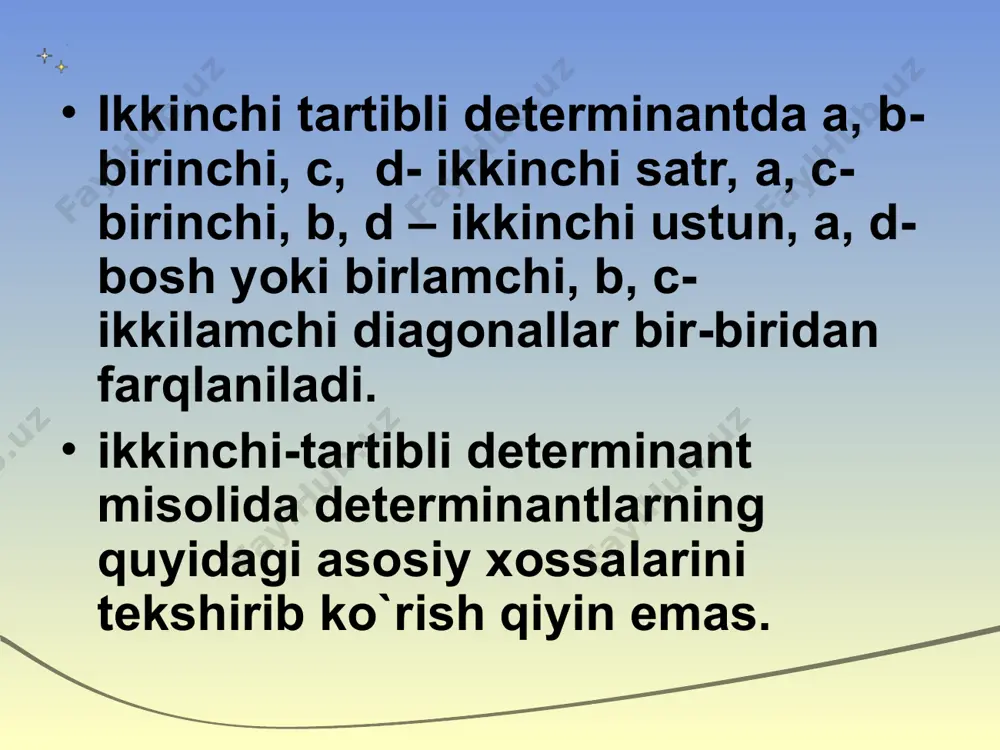 yuqori tartibli determinantlarni hisoblash - Page 3