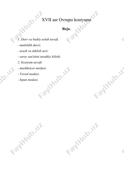 xvii asr ovrupo kostyumi — DOC