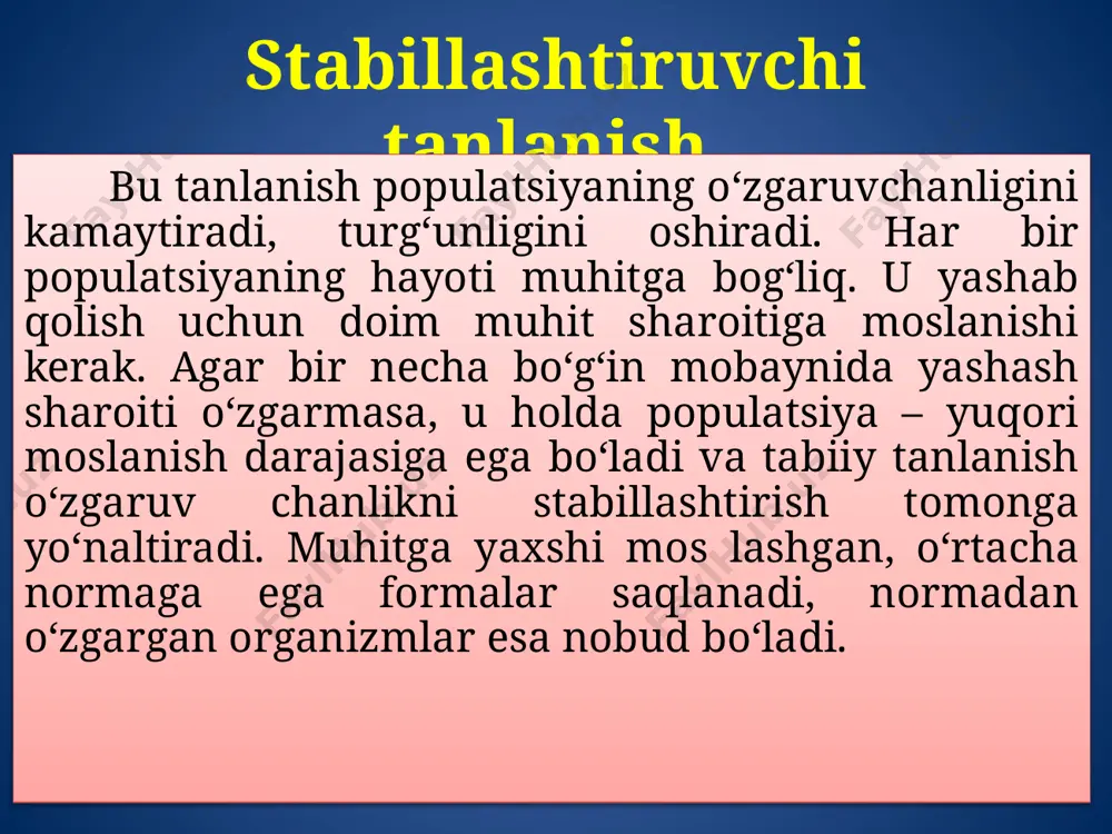 tabiiy tanlanish va uning turlari - Page 5