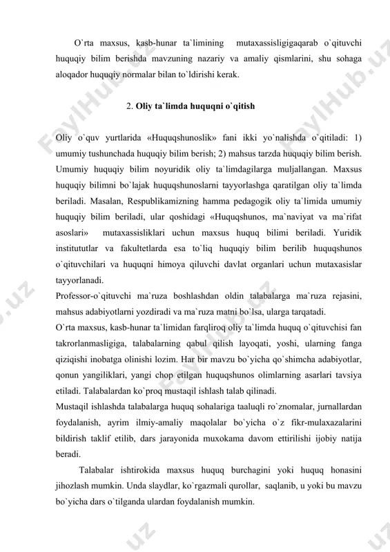 tilganda ulardan foydalanish mumkin. foydalanilgan adabiyotlar: 1. i.a.karimov. «o‘zbekistonning siyosiy-ijtimoiy va iqtisodiy istiqbolining asosiy tamoyillari». - t., «o‘zbekiston», 1995. 2. 1918-1920 yillardagi turkiston assr konstitutsiyalari. 3. 1920-23 yillardagi xorazm xalq respublikasi konstitutsiyalari. 4. 1921-23 yillardagi buxoro xalq respublikasi konstitutsiyalari. 5. 1927-1937-1978 yillardagi o‘zbekiston ssr konstitutsiyalari. 6. www.ziyonet.uz