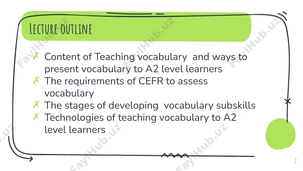 ) semantic sets (associated with a concept) collocation sets (associated with other words by habitual everyday use). teaching vocabulary according to harmer “teaching vocabulary is clearly more than just presenting new words. this may, of course, have its place but there are other issues too.” it means that when a teacher teaches vocabulary to his students, he should know their characteristics so that he can choose suitable techniques or methods which make the students enjoy and active in learning vocabulary in the classroom. it will increase particularly their vocabulary mastery and their english ability in general. 11 vocabulary work is inseparably connected with all the other aspects of the language: a) with pronunciation: fill-feel, knit-neat b) with morphology: book- books c) with syntax: structural forms d) with spelling: fair tale – fare tail e) with stylistics: father, pa, daddy, pop, old man 12 what a student may need to know …