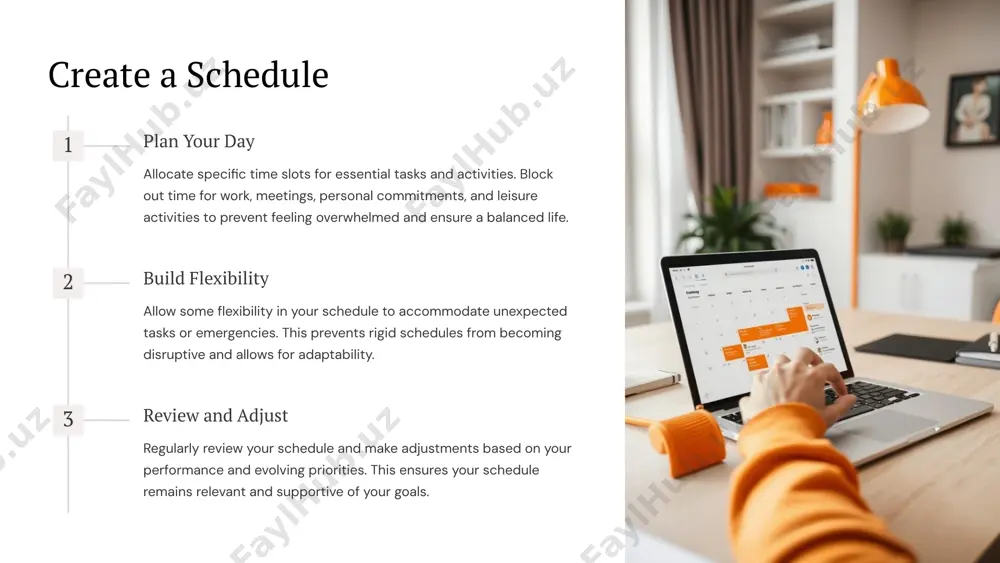 nuous improvement. 9 key takeaways by implementing these strategies, you can take control of your time, achieve your goals, and enjoy a more fulfilling life. remember to prioritize your well-being, stay organized, and continuously evaluate your time management practices for ongoing improvement. you've got this! 10 image1.png image2.png image3.png image4.png image5.png image6.png image7.png image8.png image9.png image10.png image11.png image12.png image13.png image14.png image15.png