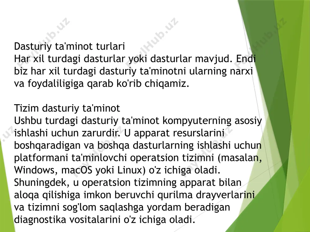 dasturiy ta’minot bilan avtomatlashtirish jarayonlari - Page 5
