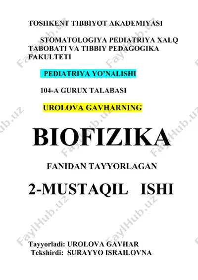 termodinamikaning ikkinchi qonuni . entropiya — DOCX