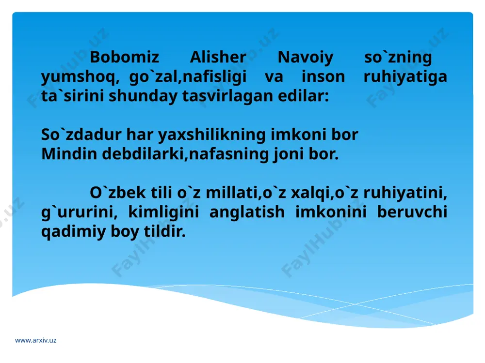 ona tiliga ehtirom mavzusida 1 soatlik dars ishlanmasi - Page 4
