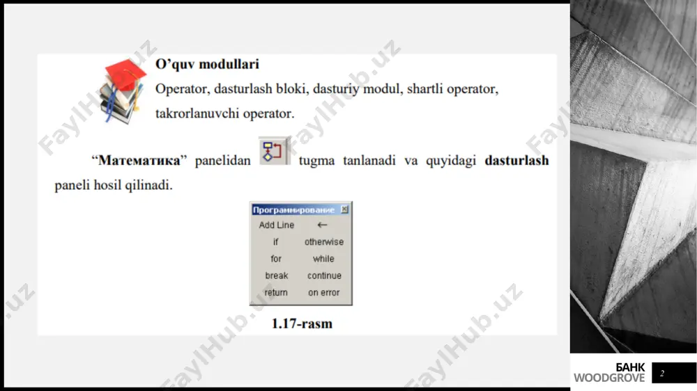 mathcadning dasturlash elementlari bilan ishlash - Page 2