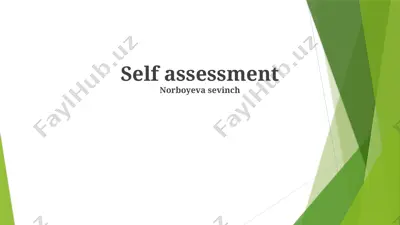 self assessment — PPTX