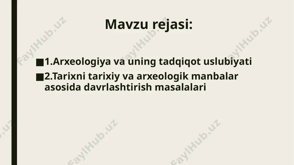 o bo‘la boshlangan. yerning paydo bo‘lishi 4,5 milliard yil oldin, yerda hayotning ilk namunalari 3,8 milliard yil oldin paydo bo‘la boshlangan. thatthe earth appeared about 4.5 billion years ago, and that theearliest life forms began to exist about 3.8 billion years ago. eng qadimgi davr ajdodlarimiz hayotida eng uzoq davom etgan davr sanaladi. u bundan taxminan 2–2,5 million yil oldin boshlanib, to ilk davlatlar paydo bo‘lgunga qadar, ya’ni miloddan avvalgi 6-5 asrlargacha davom etgan. ilk ajdodlarimiz dastlab tabiatda mavjud imkoniyatlardan foydalanib hayot kechirganlar. o‘rmon va tog’larda mevalarni terib yeb, hayvon ovlab, vodiylarda daryo, boylarida yashab kun ko‘rganlar. keyinchalik tabiatda o‘zgarishlar boshlanishi, ularning hayot tarzlarini o‘zgartirishga olib kelgan. hayvon terisidan kiyim kiyganlar, g’orlardan issiq boshpana qilganlar, toshdan nayza yasab, to‘da bo‘lib yirik hayvonlarni ovlay boshlaganlar. vaqt o‘tishi bilan xo‘jalik va ov uchun turli qurollar, zeb—ziynatlar yasay boshlaganlar. tabiatdagi ko‘pgina voqea va hodisalarni tuchuna olmay, ularga butunlay qaram ajdodlarimiz orasida diniy tuchunchalar …
