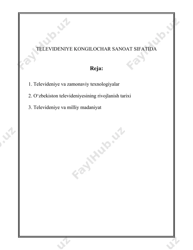 niyatini beradi. 2022-yilning ma'lumotlariga ko'ra, jahon bo'ylab sotilgan televizorlarning 80% dan ortig'i aqlli televizorlardir. televizorlar boshqa texnologiyalar bilan integratsiyalashib bormoqda. masalan, ularni ovozli boshqarish uchun amazon alexa yoki google assistant kabi virtual yordamchilar bilan uyg'unlashtirish mumkin. shuningdek, iot (internet of things) texnologiyasi bilan uy qulayligini ta'minlashda televisordan foydalanish mumkin. 4k televizorlar yuqori piksellar sonini ta'minlaydi, bu esa 1080p hd televizorlarga qaraganda to'rt barobar yuqori aniqlikdir. 2019-yilda 4k televizorni qamrov darajasi aqshda 47% ni tashkil etdi. 8k texnologiyasi esa 4k texnologiyasidan to'rt barobar yuqori aniqlikni ta'minlaydi, biroq 8k kontent hali rivojlanish jarayonida. televiziya industriyasi yildan-yilga o'sib bormoqda. pwc kompaniyasining 2023 yilgi hisobotiga ko'ra, global televizor va oqimli video bozorining qiymati 450 milliard dollarga yetishi kutilmoqda. raqamli televizor yetkazib beruvchilar ko'plab musobaqali xizmatlar ko'rsatmoqda. netflix, amazon prime, disney+ kabi xizmatlar ko'tarilishi bilan oqimli video kontent bozorini sezilarli darajada o'zgartirdi. 2021-yilda netflix abonentlari soni 210 millionga yetdi. holografik televizorlar va 3d tv texnologiyalari …