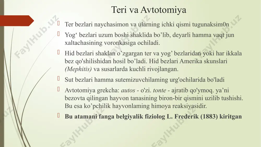 oqlilar (pinnipedia) turkumi. bu yuksak primatlar (anthropoidae) yoki maymunlar (simia) kenja turkumi primatlar (prim ates) turkumi. tuban primatlar yoki chala maymunlar (p ro s im ii) ken turkumiga kemiruvchilar (rodentia) turkumi yirtqichlar (c arn ivo ra) turkumi kitsimonlar (cetacea) turkumi sirenlar (s ire n ia ) turkumi. damanlar (hyracoidea) turkumi xartumlilar (proboscidae) turkumi toq tuyoqlilar (perissodactyla) turkumi qadoqoyoqlilar (tylopoda) turkumi ju f t tuyoqlilar (artiodactyla) turkunii kavsh qaytarmaydiganlar (nonruminantia) kenja turkumiga kavsh qaytaruvchilar (ruminantia) kenja turkumiga image1.png image2.png image3.png image4.png image5.png image6.png image7.png image8.png image9.png image10.png image11.png image12.png image13.png /docprops/thumbnail.jpeg