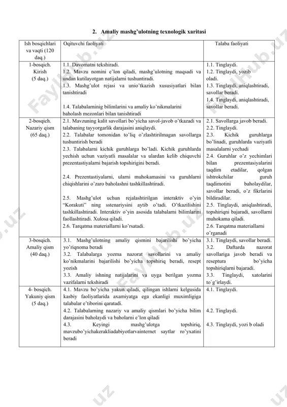 qo’zg’atadilar. bu guruh dorilar n-xolinoreseptorlarga bo’lgan ta’siri ikki bosqichli bo’lib, avval qo’zg’atadilar, keyin esa qamallaydilar. n-xolinomimetiklar guruhining boshida alkaloid-nikotin turadi. u tamaki bargida (nicotina tabacum) bor. nikotin – zahar bo’lib, davo vositasi sifatida qo’llanilmaydi. u teri va shilliq qavatlarda oson so’riladi. nikotin faqat nn-xolinoreseptorlarni tanlab qo’zg’atadi. nikotinga ayniqsa, gangliyalarda joylashgan xolinoreseptorlar sezgirdirlar. bu qozg’alish postsinaptik membranalarning depolyarizasiyasi bilan amalga oshadi. qamallash esa asetilxolin bilan raqobat qilganligidan kelib chiqadi. nikotin ax-ning sintezi, ajralish va parchalanishiga ta’sir etmaydi. buyrak usti bezining xrommafin hujayralari xolinning qo’zgatuvchi ta’siriga sezgirdirlar. shuning uchun nikotinning kichik dozalari ham giperadrenlinemiya chaqiradi. nikotin ta’siriga karotid koptokchalari ham o’ta sezgir bo’lganligidan nafas va qon aylanish markazlari reflektor qozg’aladilar. gangliyaga ta’sir etuvchi dozalaridan anchagina katta miqdorda nikotin nerv-mushak o’tkazuvchanligini avval oshiradi, so’ngra susaytiradi. nikotinning juda oz miqdorlari ham mns dagi n-xolinoreseptorlarga ta’sir etadi. nikotinning rezorbtiv ta’sirida mns tomonidan bo’ladigan o’zgarishlar asosiy o’rin egallaydi. doza oshirilsa bu o’zgarishlarga (periferik nerv sistemasi) gangliyaga …