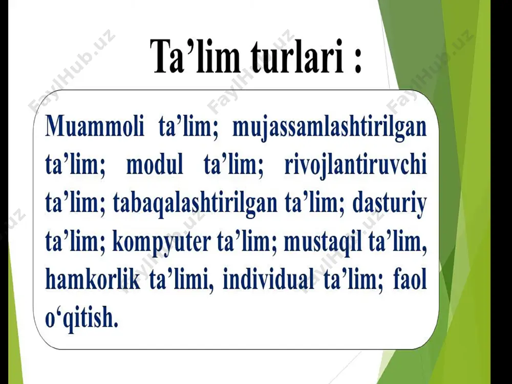 boshlang'ich ta'lim data o'linish usullari va turkullari - Page 4