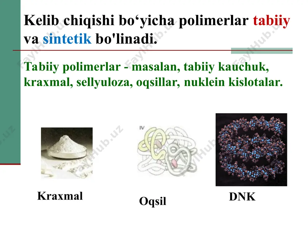 opedik inleylar, shinalar, tish protezlari, ko'z linzalari va boshqalar qo'llaniladi. qishloq xo'jaligida. ular dehqonchilik inshootlarini qurishda, tuproqni mulchalash, urug'larni qoplash, qishloq xo'jaligi mahsulotlarini qadoqlash va saqlash uchun ishlatiladi. melioratsiya va qishloq xo'jaligini suv bilan ta'minlashda polimer plyonkalar sug'orish kanallari va suv omborlaridan filtrlash uchun suv yo'qotilishining oldini oluvchi ekran vazifasini bajaradi. kemasozlik plastmassalarni kemasozlikda qo'llash sohalari juda xilma-xil bo'lib, ulardan foydalanish istiqbollari deyarli cheksizdir. ular kema korpusi va korpus konstruksiyalarini (asosan shisha tolali) ishlab chiqarishda, kema mexanizmlari qismlarini, asboblarni ishlab chiqarishda, ichki bezatish, ularni issiqlik, ovoz va gidroizolyatsiya qilish uchun ishlatiladi. samolyot sanoati plastmassalarning samolyotsozlik sanoatida keng qo'llanilishini belgilovchi asosiy afzalliklari engillik, texnik xususiyatlarni keng doirada o'zgartirish qobiliyatidir. termoplastika reaktiv dvigatellar, samolyot quvvat bloklari (empennaj, qanotlar, fyuzelyaj va boshqalar), raketa korpuslari, g'ildiraklar, qo'nish moslamalari, vertolyot rotorlari, issiqlikdan himoya qilish elementlari, tashqi yoqilg'i baklari va boshqalarni ishlab chiqarish uchun ishlatiladi. bolalar o'yinchoqlarini ishlab chiqarishda plastik oynalar plastik oynalar sovuq mavsumda xonani …