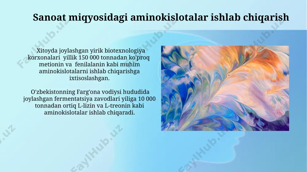 aminokislotalarning ishlab chiqarishda ishtirok etuvchi mikroorganizmlar - Page 5