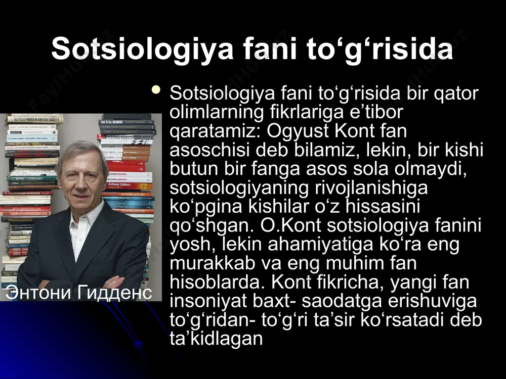 sotsiologiya fan sifatida shakllanishi - Page 5