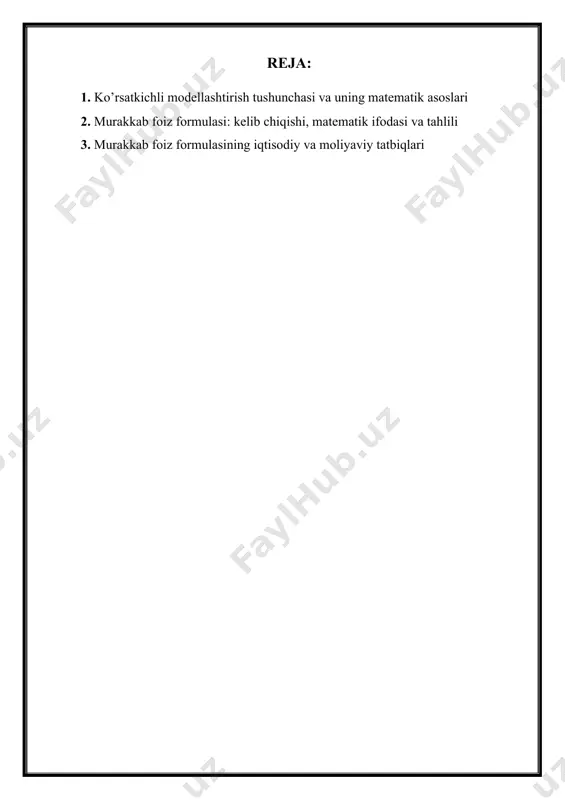 modellashtirish va murakkab foiz formulasi - Page 2