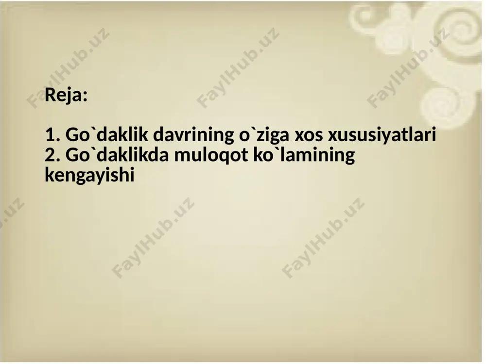 aroq javob reaksiyasi yuqori bosqichiga ko`tariladi. m. yu.kistovaskaya 1yoshgacha bolalada kattalar bilan muloqga kirishish ning murakkalashib borishini o`rganib, 3oylikdan 6 oylikgachabolalarda katta yoshdagi odamlar bilan tanlab munosabatda bo`lishi kuzatiladi image1.jpeg image2.jpeg image3.jpeg image4.jpeg image5.jpeg image6.jpeg image7.jpeg image8.jpeg image9.jpeg image10.jpeg image11.jpeg