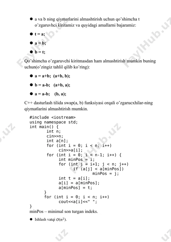 saralash algoritmlari - Page 4