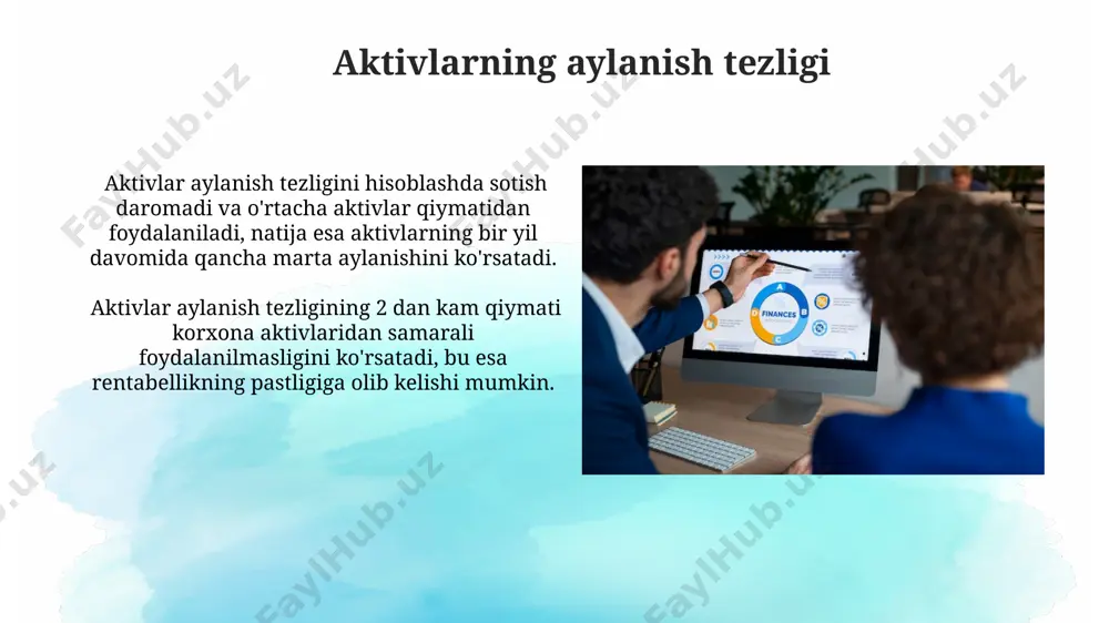 firmaning moliyaviy faoliyatini baholash - Page 5
