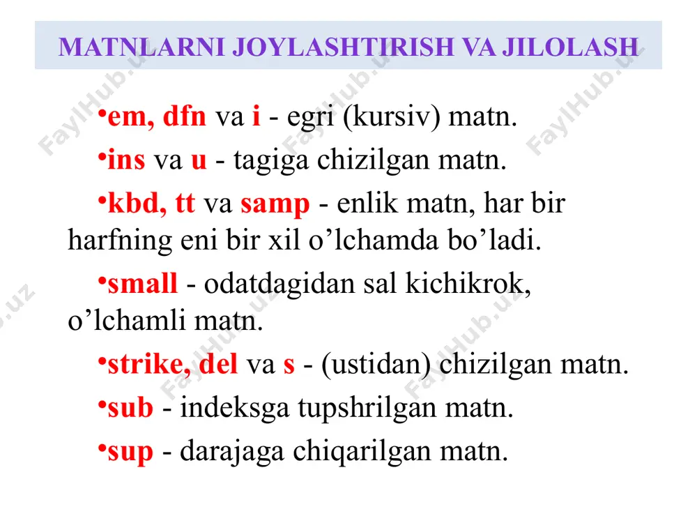 ali olishingiz mumkin a tegi vazifasiga o’xshash vazifani bajaruvchi zamonaviy web dizaynerlikning ajoyib yutuqlaridan biri bo’lgan map tegi haqidagi ma’lumotlarni ushmu manzil orqali olishingiz mumkin https://youtu.be/r05xw2nai_m giper murojat image1.png image2.png image3.png image4.png image5.png image6.png image7.png image8.png image9.png image10.png image11.png image12.png image13.png image14.png /docprops/thumbnail.jpeg