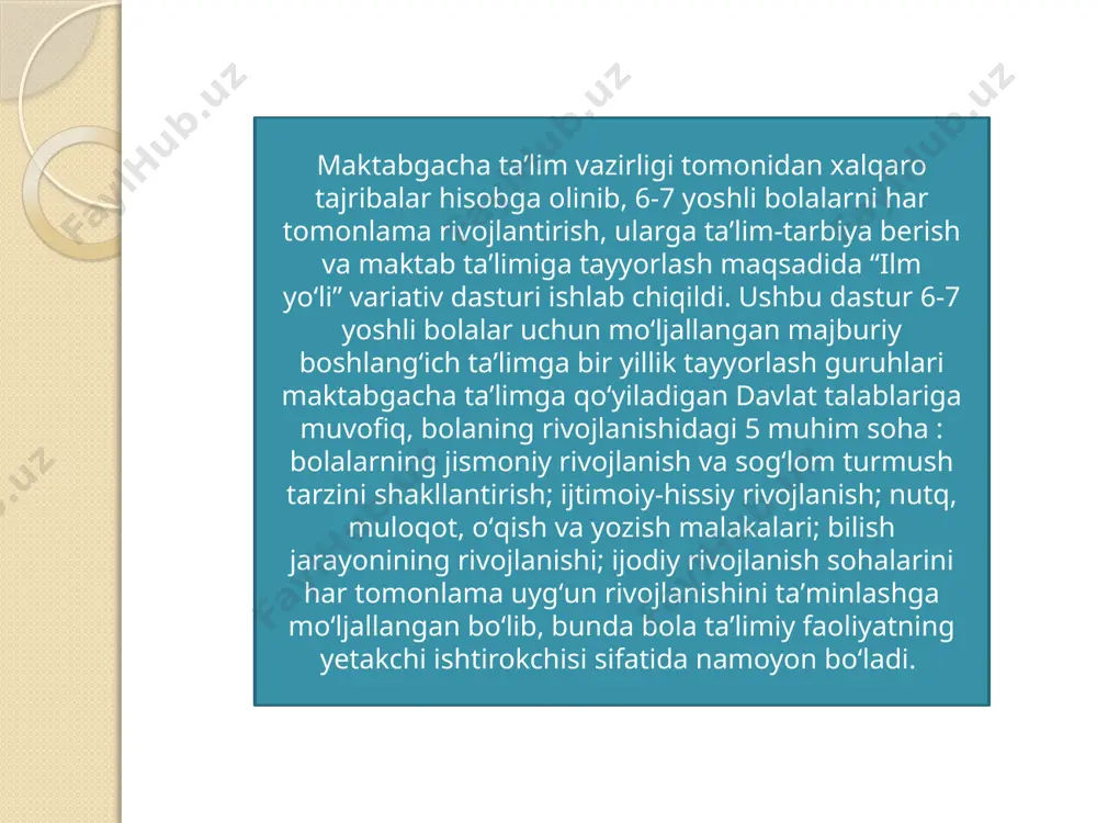 maktab ta’limiga tayyorlash - Page 5