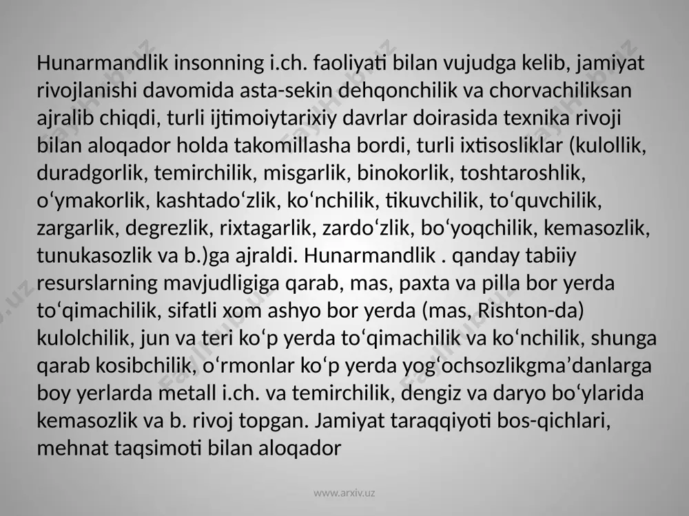 mda 2011-yil 30-dekabrda qabul qilingan “o‘zbekiston respublikasi prezidentining ayrim farmonlariga o‘zgartishlar kiritish, shuningdek ba’zilarini o‘z kuchini yo‘qotgan deb hisoblash to‘g‘risida”gi farmonlari muhim ahamiyat kasb etmoqda. www.arxiv.uz e’tiboringiz uchun raxmat www.arxiv.uz image1.jpeg image2.jpeg image3.jpeg image4.jpeg image5.jpeg image6.jpeg image7.jpeg image8.jpeg image9.jpeg image10.jpeg image11.jpeg image12.jpeg image13.jpeg image14.jpeg image15.jpeg image16.jpeg
