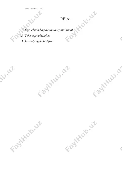 egri chiziq — DOC