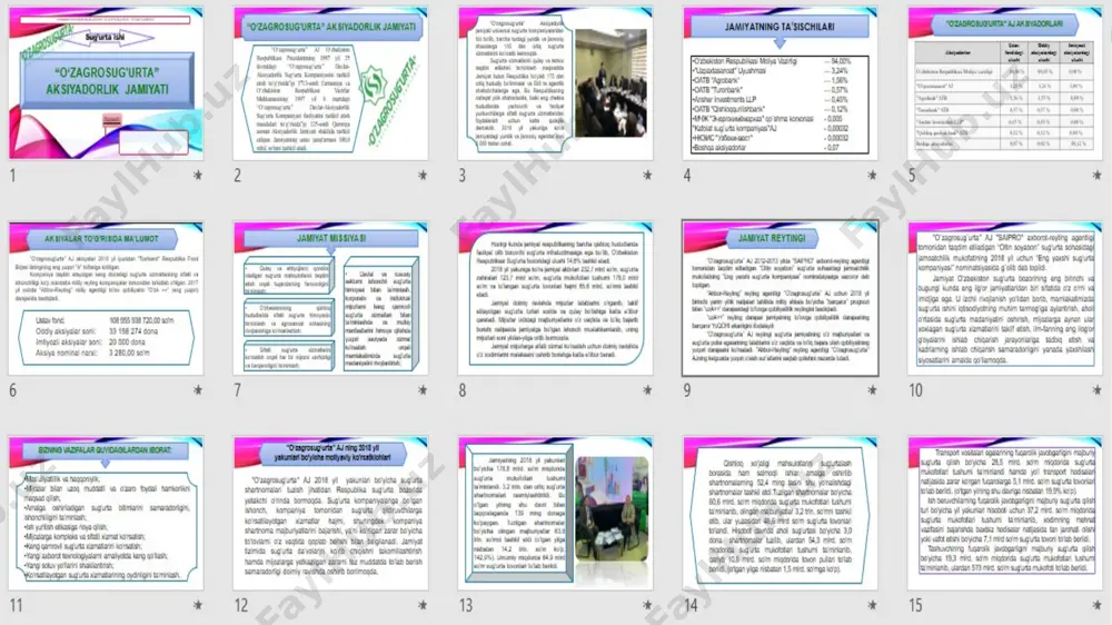 "o‘zagrosug'urta" aksiyadorlik jamiyati - Page 2