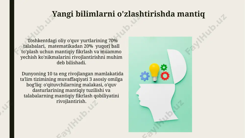 h, 2023-yilgi tadqiqotlarga ko'ra, dunyoning 150 dan ortiq mamlakatida ta'lim tizimlariga 3 ta asosiy ko'nikma sifatida kiritilgan bo'lib, muammo hal qilish va qaror qabul qilish samaradorligini 25% ga oshiradi. e'tiboringiz uchun rahmat @taqdimot_robot image1.jpg image2.jpg image3.jpg image4.jpg image5.jpg image6.jpg image7.jpg image8.jpg image9.jpg image10.jpg image11.jpg image12.jpg image13.jpg image14.jpg