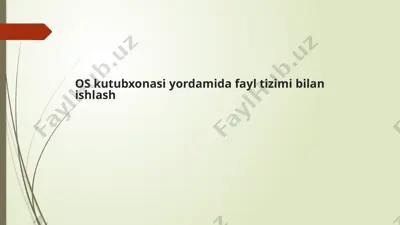 python os kutubxonasi — PPTX
