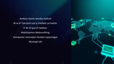 internetning ishlash prinsiplari — PPTX