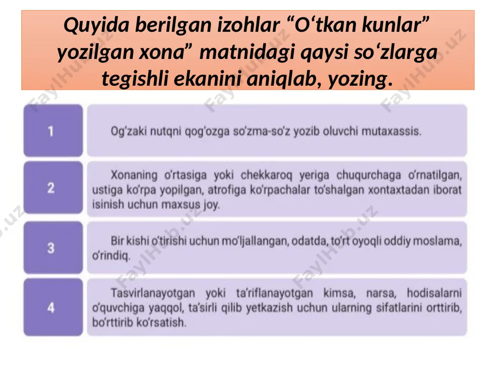 adabiyot darsligidagi matnlar bilan ishlash - Page 4