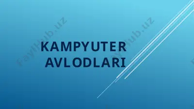 kampyuter avlodlari — PPTX