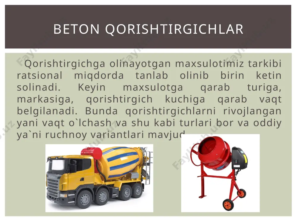 beton qorishtirgichlar - Page 4