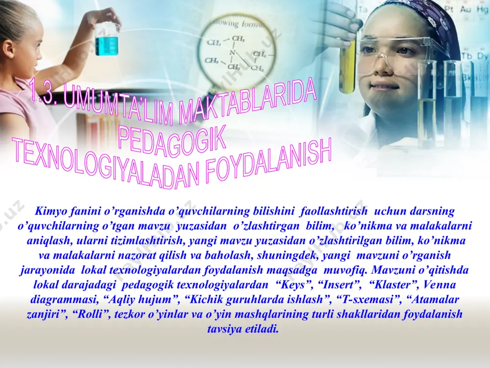 boshqa faktorlarga bog’liq. masalan, h2 molekulasidagi bog’lanish energiyasi 434,8 kj/mol, o2 molekulasidagi 498 kj/mol. metanning bir mol miqdorini parchalash uchun 1661,6 l j/mol kerak. demak, metandagi har qaysi c-h bog’lanishning o’rtacha energiyasi 1661,6/4=415,4 kj/molga teng 2.2. kovalent bog’lanish energiyasi: kimyoviy bog’lanishning xossasi bo’yicha klassifikatsiyasi ikkita atom orasida hosil bo’lgan kovalent kimyoviy bog’ bir juft elektronlar hisobiga bo’lsa, birlamchi oddiy deyiladi. ikkita juft elektron hisobiga - ikkilamchi, uchta juft elektron hisobiga – uchlamchi, σ – bog’ bog’langan atomlarning markazidan o’tgan chiziq bo’yicha elektron bulutlar qoplanganda hosil bo’ladi. π – bog’ atom markazlarini bog’lovchi chiziqqa nisbatan perpendikulyar tekislikda elektron bulutlarning qoplanishidan hosil bo’ladi.π –bog’ p-p va p-d orbitallarining qoplanishi natijasida vujudga keladi. π – bog’ hosil bo’lishida atom markazini bog’lovchi to’g’ri chiziqning har ikki tomonida atom orbitallar qoplanadi. σ – bog’, s-s, s-p, px-px hamda gibridlangan orbitallarning bir-birlari va gibridlanmagan orbitallarning qoplanishidan hosil bo’ladi, masalan: + + + + s-px + + …