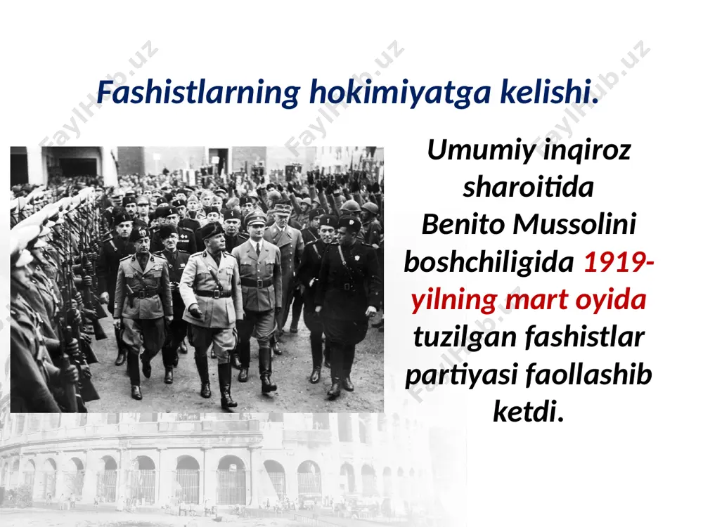 1918 – 1939-yillarda italiya va ispaniya 10- sinf - Page 3