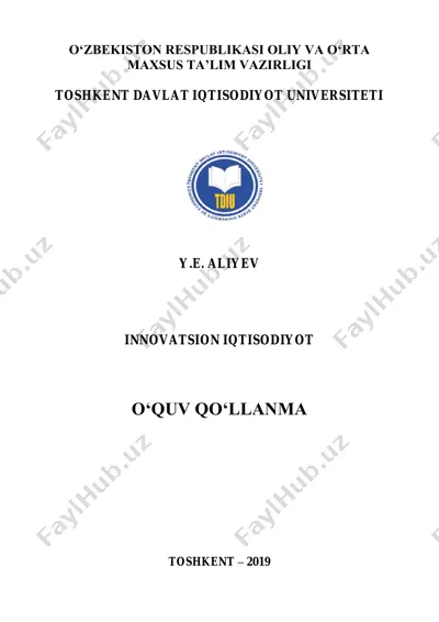 innovatsion iqtisodiyot — PDF
