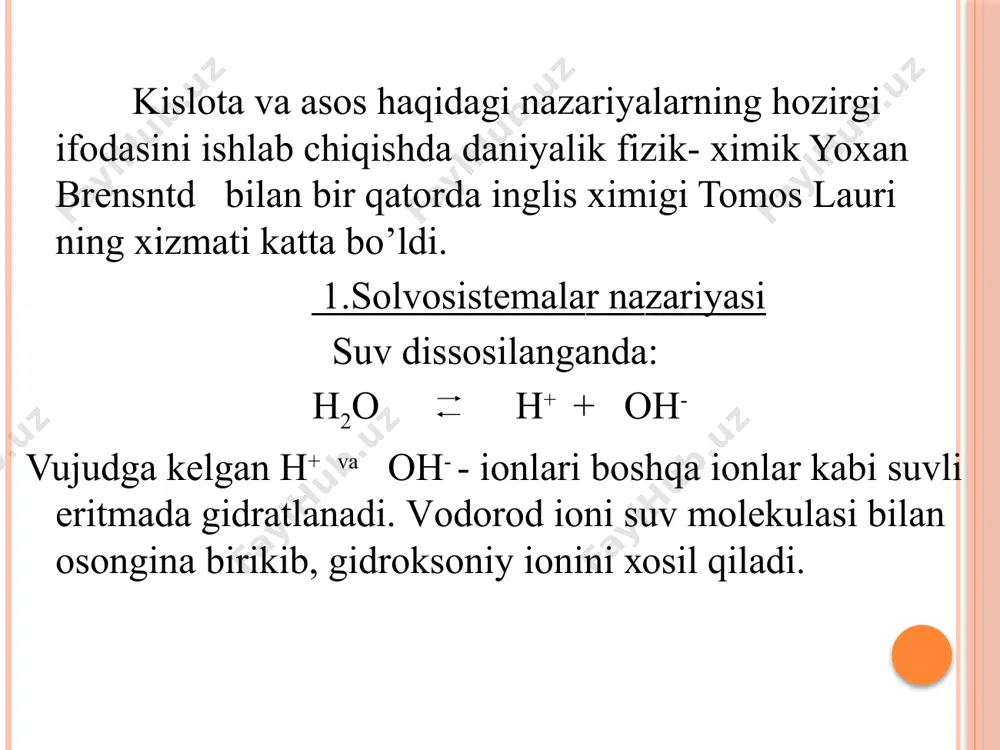 vа bоshqаlаr), kumush, хrоm, plаti­nа kаbi hаmdа bоshqа iоnlаrni - kоmplеks hоsil qiluvchilаrni ko’r­sаtish mumkin. bulаrning bа’zilаri аmаliy аhаmiyatgа egаdir. image2.png image3.png image4.png image5.png image6.png image7.png image8.png