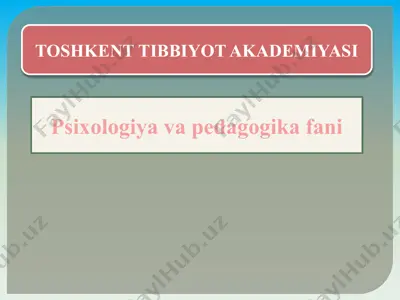 guruh va jamoa psixologiyasi — PPTX