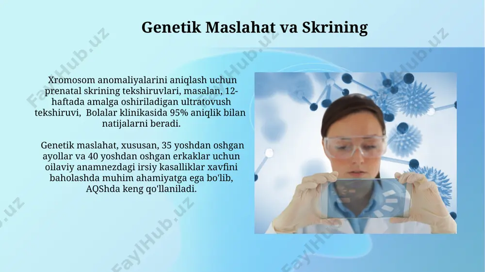 irsiy va molekulyar kasalliklar. ularning oldini olish choralari - Page 4