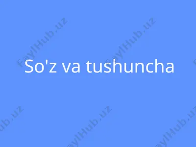 tushuncha va uning mantiqiy usullari — PPTX