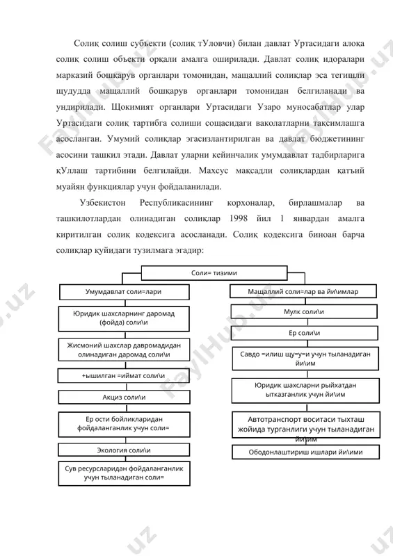 мол-мулкини сотишдан олинган фойда (зарар), щамда сотишдан ташқари операциялар ушбу оперциялар буйича харажатлар суммасига камайтирилган даромадлар суммасидан иборат. мащсулот (ишлар, хизматлар) сотишдан олинган фойда (зиён) кксиз ва акция солиқларисиз мащсулотлар (ишлар, хизматлар)ни сотишдан олинган тушум ва мащсулот таннархига киритиладиган ишлаб чиқариш ва сотишга қилинган сарфлар уртасидаги фарқ сифатида аниқланади. асосий фаолиятдан ташқари даромадлар ва харажатларга қуйидагилар киради: а) узбекистон республикаси щудудида, унинг ташқарисида бошқа корхоналарнинг фаолиятидан олинадиган даромадлар, акциялар буйича дивидендлар ва бошқа қимматбащо қокозлар буйича олинган даромадлар. б) ижарага берилган мол-мулкдан тушган даромадлар. в) ишлаб чиқариш защираларини ва тайёр мащсулотни бащолашгача олинган даромадлар. г) берилган ёки қарздор томонидан эътироф этилган жарималар, пенялар, неустойкалар ва хужалик юритиш сифатини бузиб зарар келтирганлиги учун бошқа санкциялар; д) щисобот йилида аниқланган утган йиллар фойдаси; е) валюта счёти щамда чет эл валюталаридаги операциялар буйича ижобий (мусбат) курс тафовути. фойдадан солиқ суммасини щисоблаш. фойдадан солиқ суммаси фойдага берилган имтиёзлар ва солиқ ставкасини щисобга олиб солиққа …