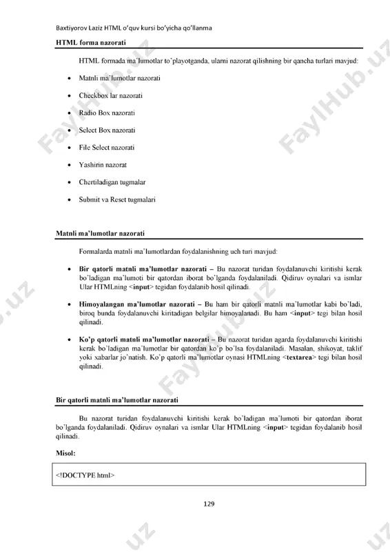 html- formalar bo'yicha qo'llanma - Page 2