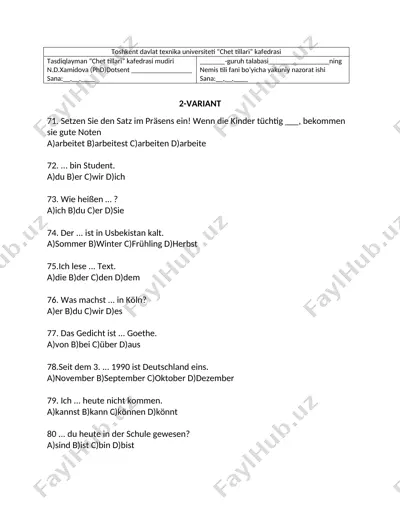 deutsch prüfung — DOCX