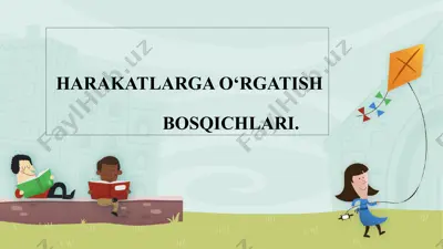 harakatlarga o‘rgatish bosqichlari — PPTX